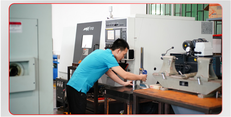 Person Operating CNC Machinery